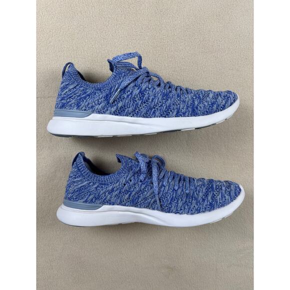 Women's APL Techloom Wave running athletic Sneakers EUC size 8 blue white - Picture 6 of 10